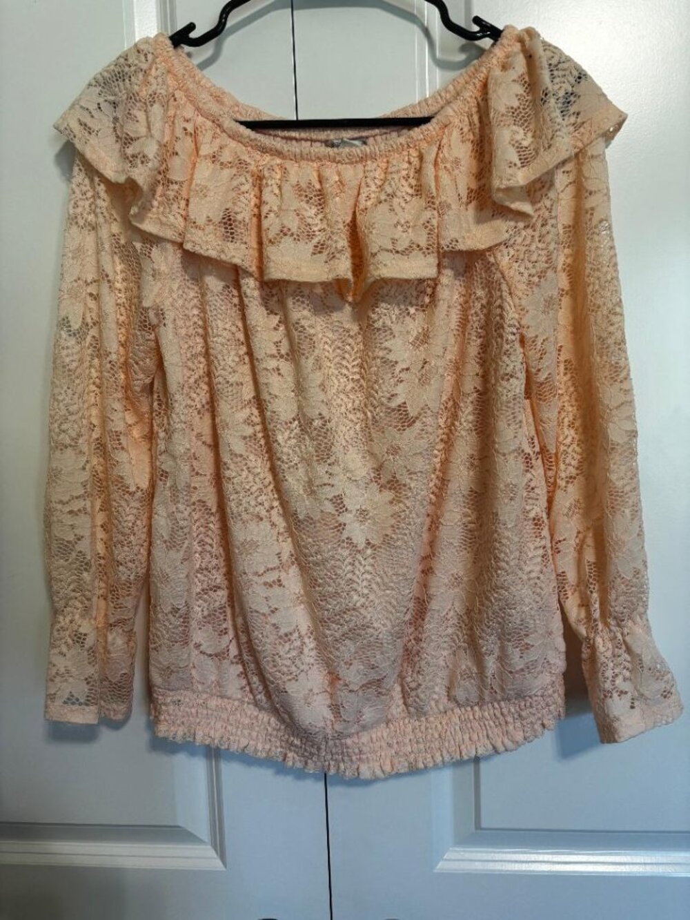 Pink Lace Blouse